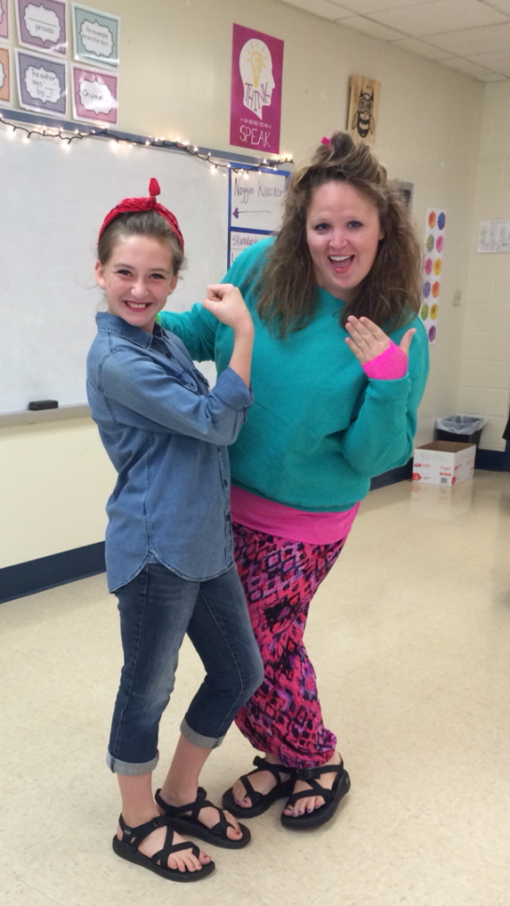 Rosie and a crazy 80s gal